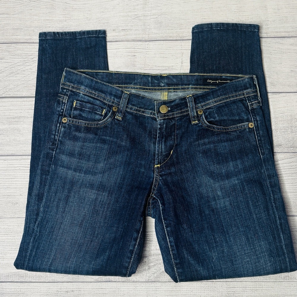 COH Citizens of Humanity Jeans Women 27 Dark Wash Blue Denim Low Rise Skinny